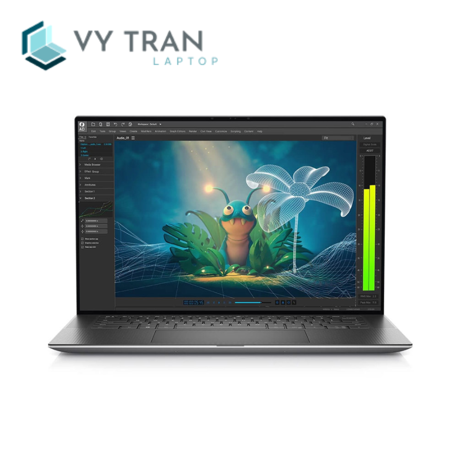 Laptop DELL PRECISION 5570 2022 i9 12900H/ RAM 32GB/ SSD 1TB/ 15INCH FHD+/ VGA RTX A2000 8GB